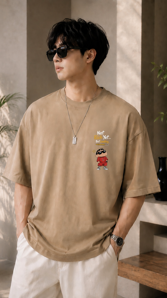 RAW & RISE Oversized Round Neck T-Shirt